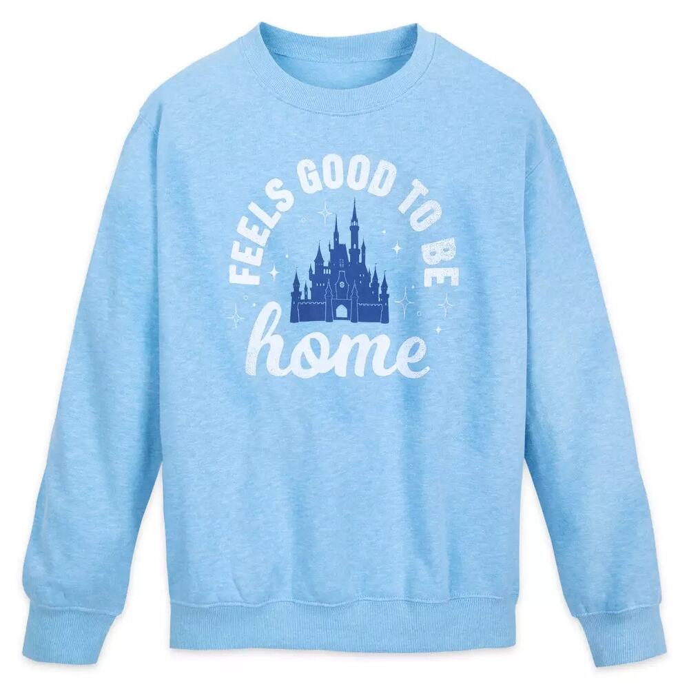 NEW Disney Parks Feels Good To Be Home Graphic Sweatshirt Womens Plus Size 1X